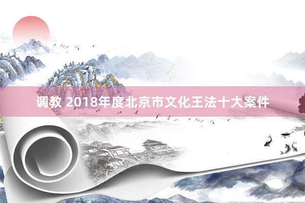 调教 2018年度北京市文化王法十大案件