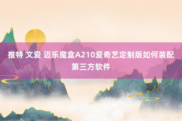 推特 文爱 迈乐魔盒A210爱奇艺定制版如何装配第三方软件